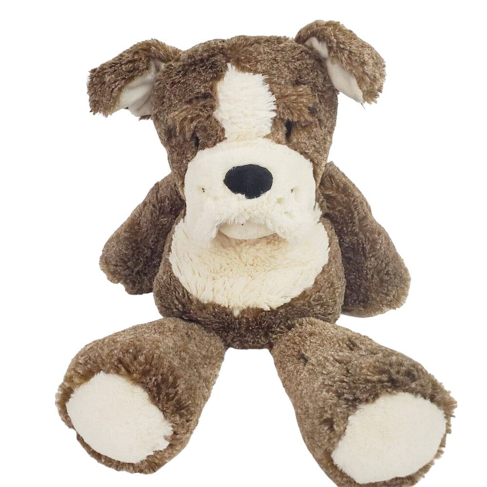 Mary Meyer Plush Bradley Bulldog dog Stuffed Animal Floppy Arm Leg Brown White